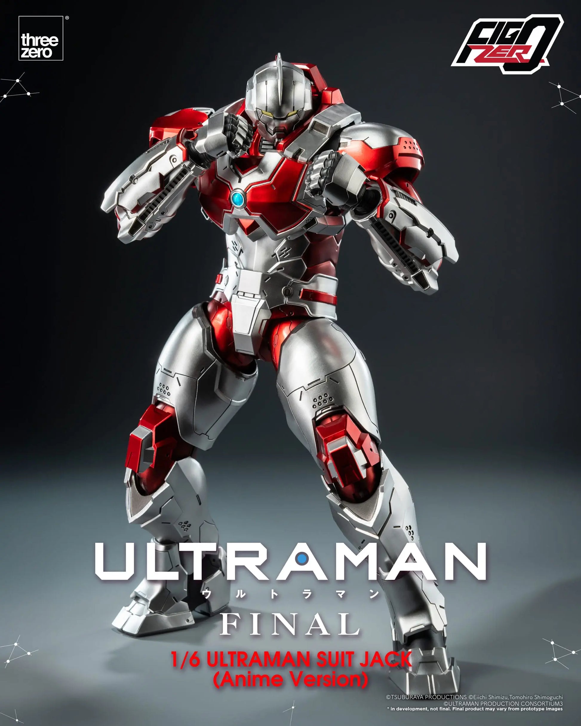 Ultraman Suit Jack Final figurine FigZero Ultraman Anime Version 35cm ThreeZero