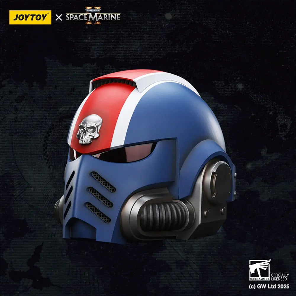 Warhammer 40000 Space Marine 2 replique Ultramarines Lieutenant Titus casque 30 cm - Rue Du Retro