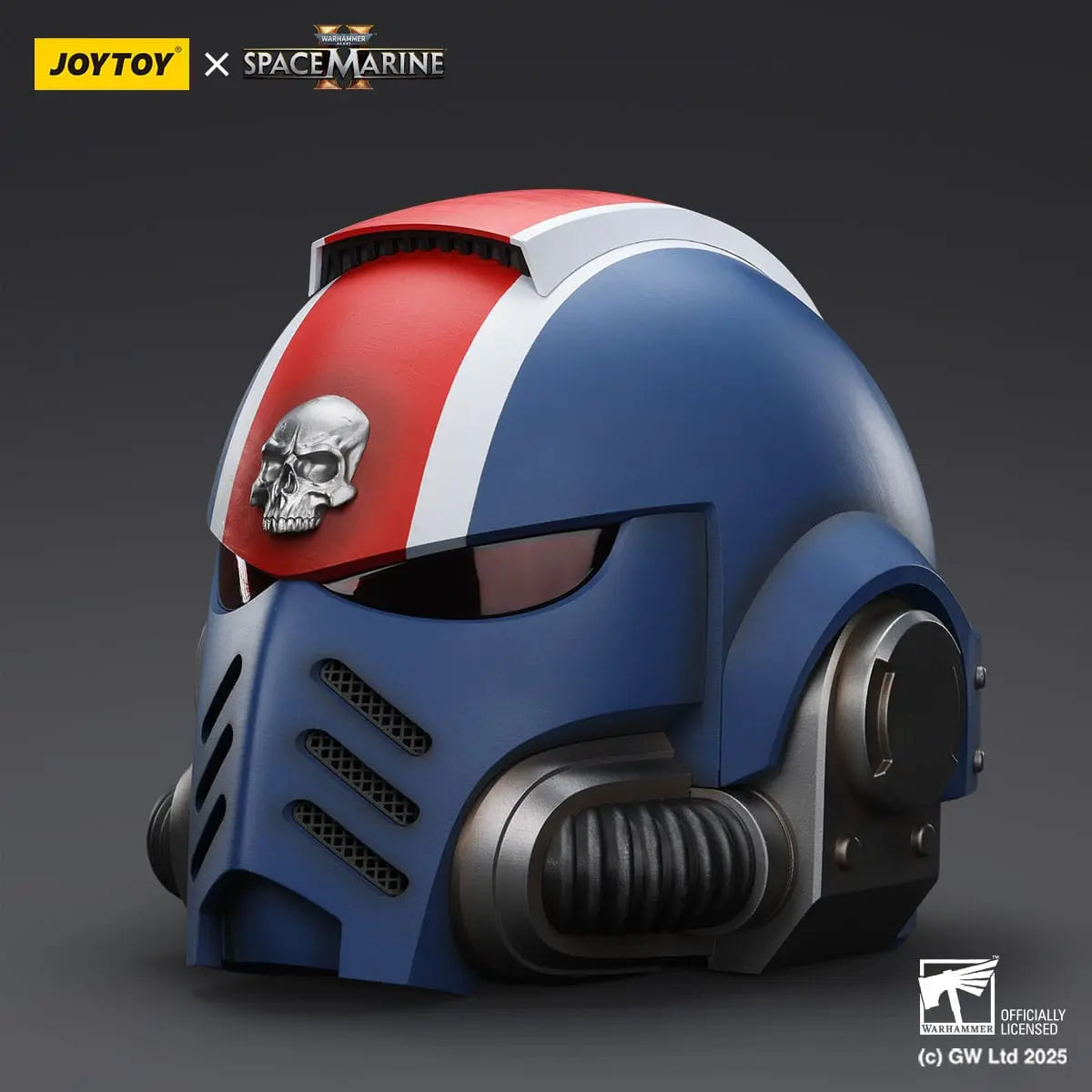 Warhammer 40000 Space Marine 2 replique Ultramarines Lieutenant Titus casque 30 cm - Rue Du Retro