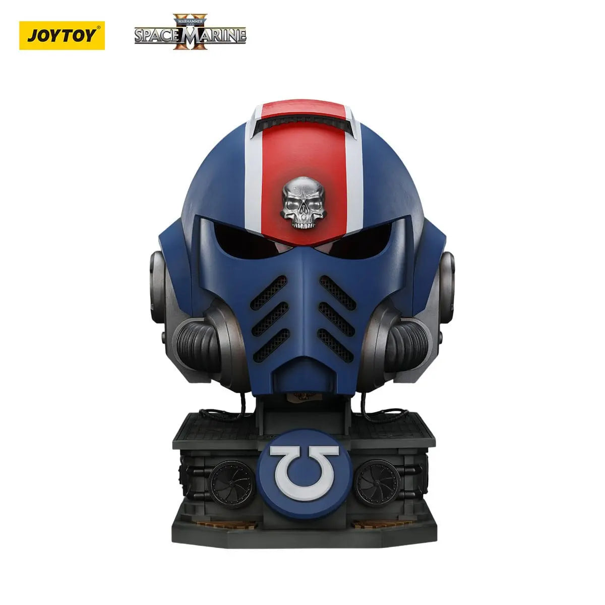 Warhammer 40000 Space Marine 2 replique Ultramarines Lieutenant Titus casque avec présentoir 44 cm - Rue Du Retro