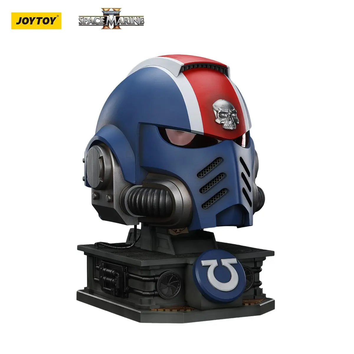 Warhammer 40000 Space Marine 2 replique Ultramarines Lieutenant Titus casque avec présentoir 44 cm - Rue Du Retro