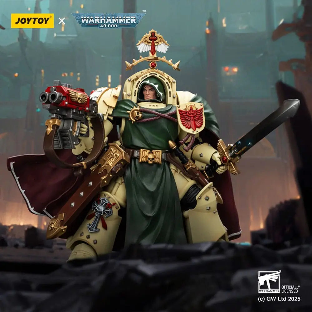 Warhammer 40K Belial Grand Master of The Deathwing With the Sword of Silence and Storm Bolter Dark Angels figurine 14cm Joy Toy