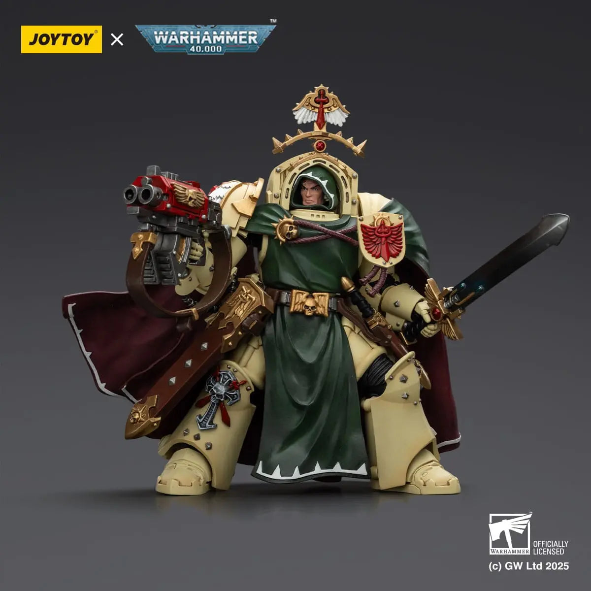 Warhammer 40K Belial Grand Master of The Deathwing With the Sword of Silence and Storm Bolter Dark Angels figurine 14cm Joy Toy