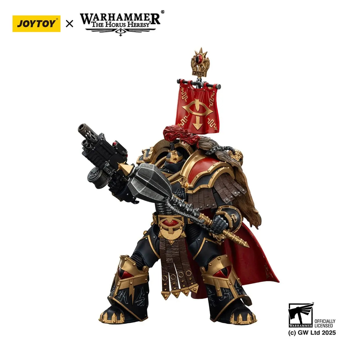 Warhammer 40K Legion Cataphractii Praetorwith Combi-Melta and Power Maul Sons of Horus figurine 14cm Joy Toy