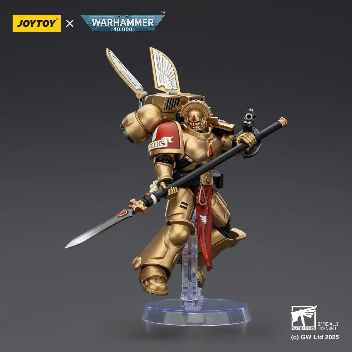 Warhammer 40K Sanguinary Guard 2 with Angelus Boltgun and Encarmine Spear Combat Patrol Blood Angels figurine 20cm Joy Toy