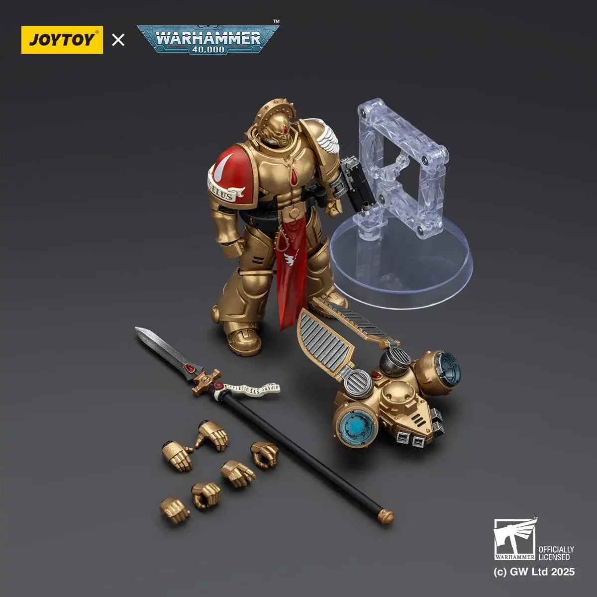 Warhammer 40K Sanguinary Guard 2 with Angelus Boltgun and Encarmine Spear Combat Patrol Blood Angels figurine 20cm Joy Toy