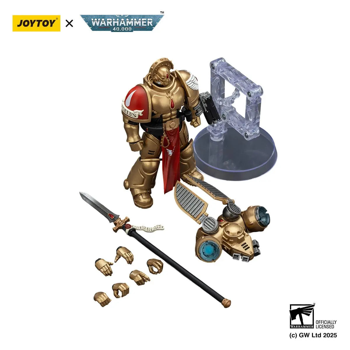 Warhammer 40K Sanguinary Guard 2 with Angelus Boltgun and Encarmine Spear Combat Patrol Blood Angels figurine 20cm Joy Toy