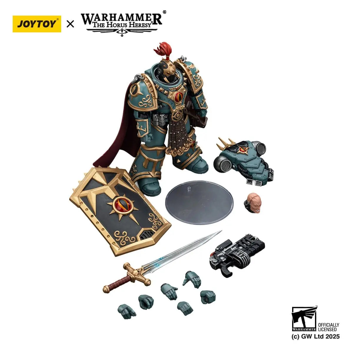 Warhammer Sons of Horus Little Horus Aximand Captain of the 5th Company The Horus Heresy figurine  20cm Joy Toy
