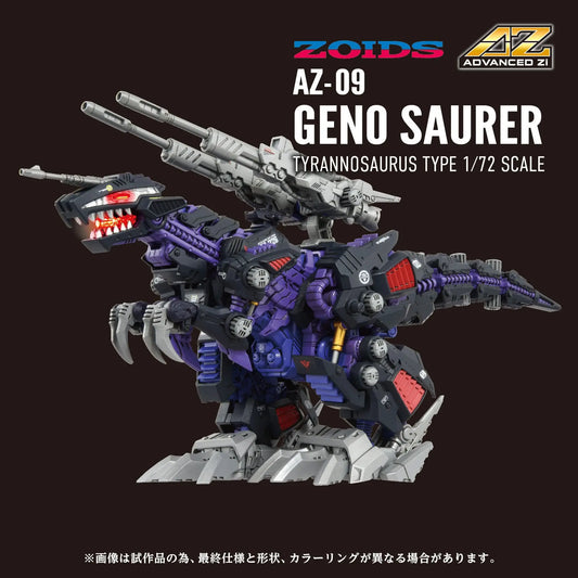 Zoids figurine 1/72 Plastic Model Kit AZ-09 Genosaurer 32 cm - Rue Du Retro