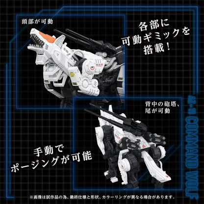 Zoids figurine 1/72 Plastic Model Kit AZ-11 Command Wolf 20 cm - Rue Du Retro