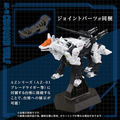 Zoids figurine 1/72 Plastic Model Kit AZ-11 Command Wolf 20 cm - Rue Du Retro