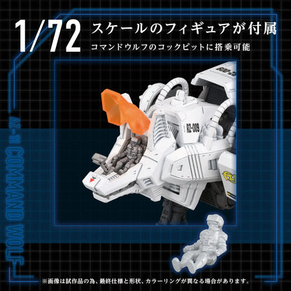 Zoids figurine 1/72 Plastic Model Kit AZ-11 Command Wolf 20 cm - Rue Du Retro