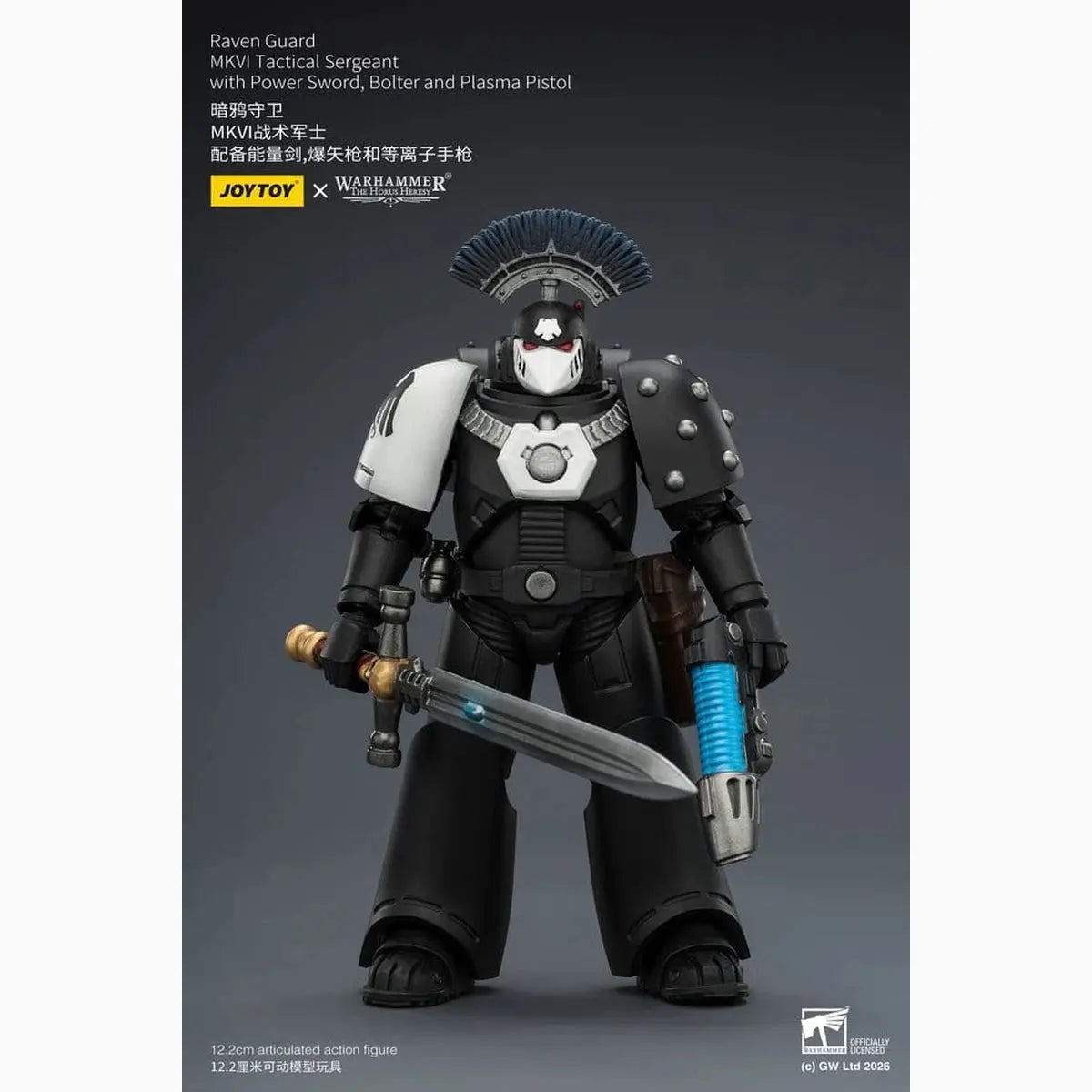 Warhammer 40,000 figurine Raven Guard MkVI Tactical Sergeant 12 cm - Image 3