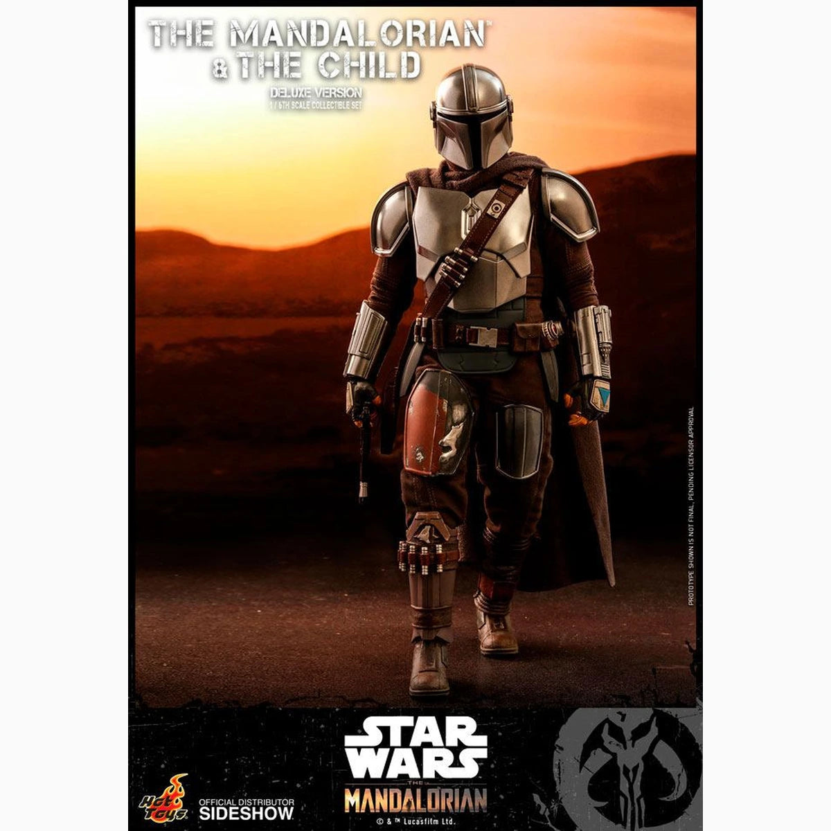 Star Wars The Mandalorian pack 2 figurines 1/6 The Mandalorian & The Child Deluxe 30 cm - Image 6