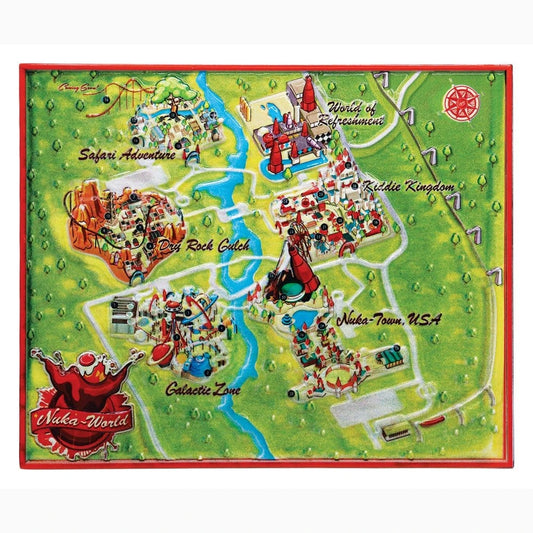 Fallout réplique Metal Map Nuka-World Limited Edition 16 x 13 cm - Image 1