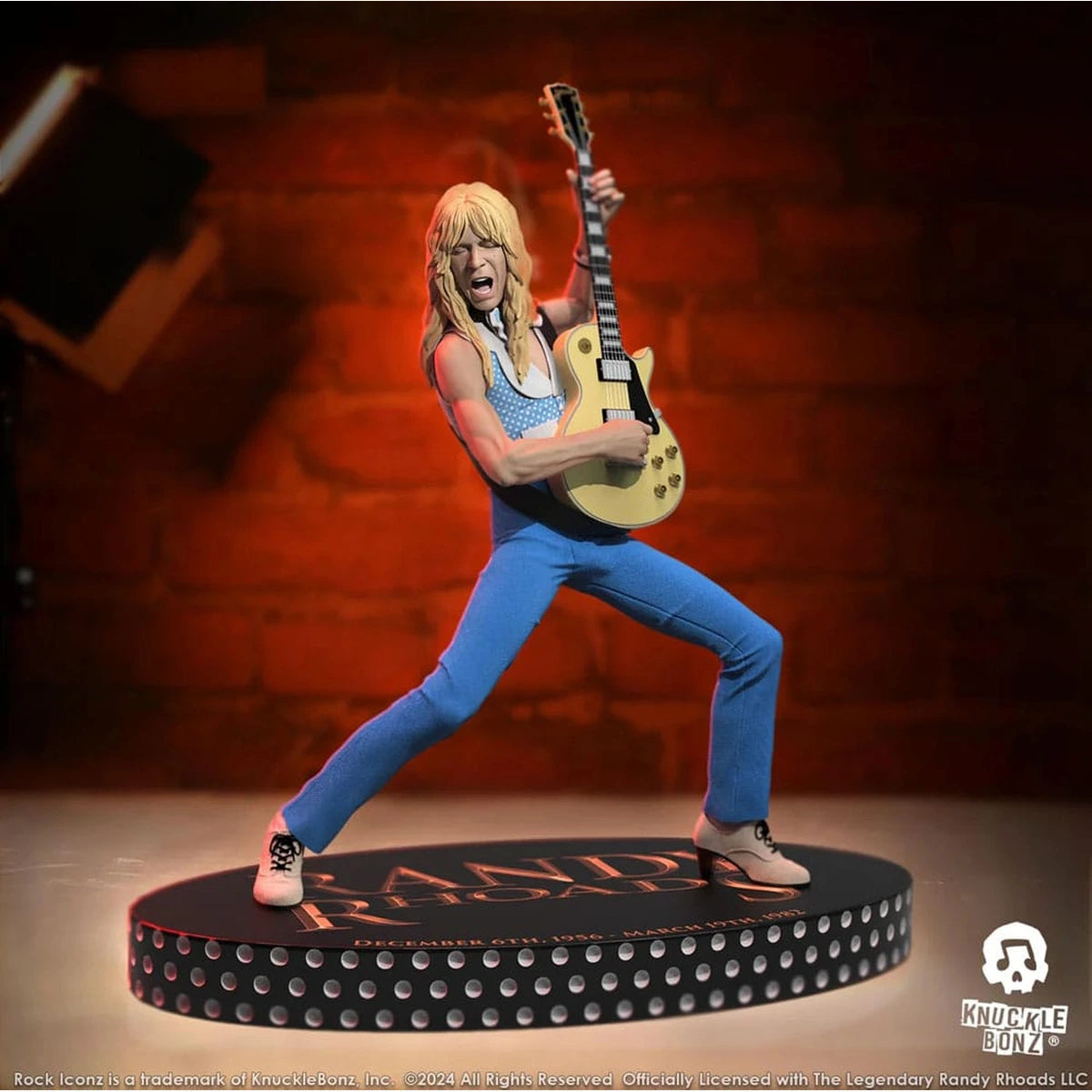 Randy Rhoads IV statuette Rock Iconz The Early Years Blue Version 24 cm - Image 3