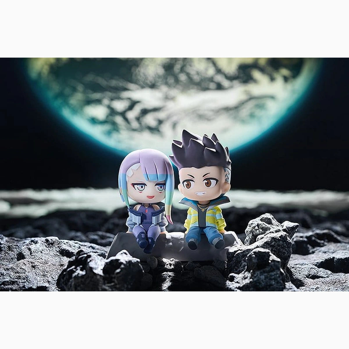 Cyberpunk: Edgerunners pack 2 figurines PVC Qset+ David & Lucy 8 cm - Image 6