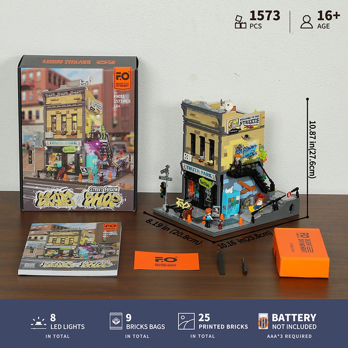Lumibricks Street Fusion 19002 Skateboard Shop - Image 4