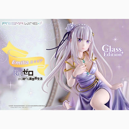 Re:Zero Prisma Wing Statue 1/7 Emilia Glass Edition Bonus Version 29 cm - Image 2