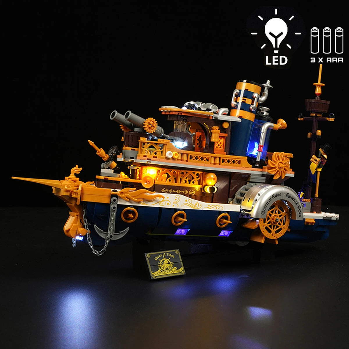 Lumibricks Steampunk World 11016 Steampunk Steamship - Image 1