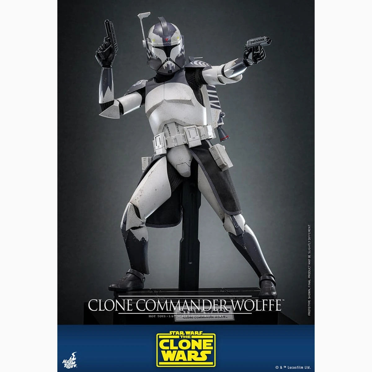 Star Wars: The Clone Wars figurine 1/6 Clone Commander Wolffe 30 cm - Image 5