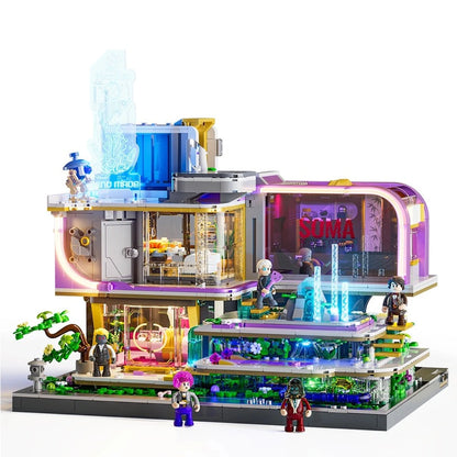 Lumibricks Cyberpunk Neoncity 17013 Neon Elite Louge - Image 2