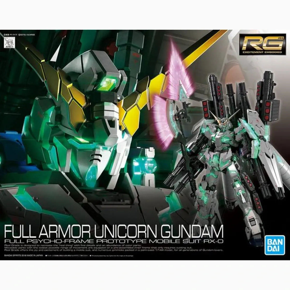 Gundam Gunpla RG 1/144 030 Full Armor Unicorn Gundam - Image 2