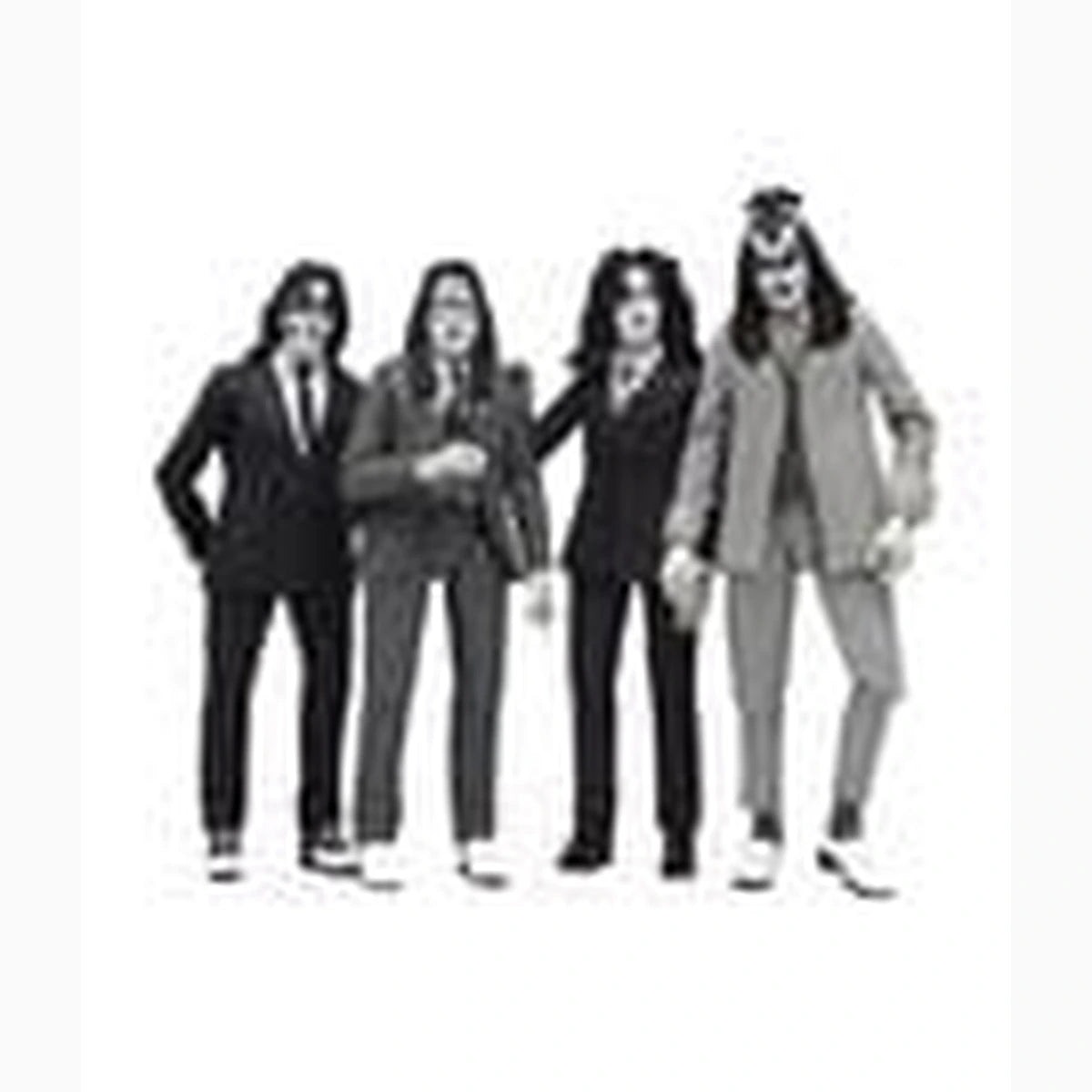 KISS pack 4 figurines Dressed to Kill Album Cover 18 cm - Image 2
