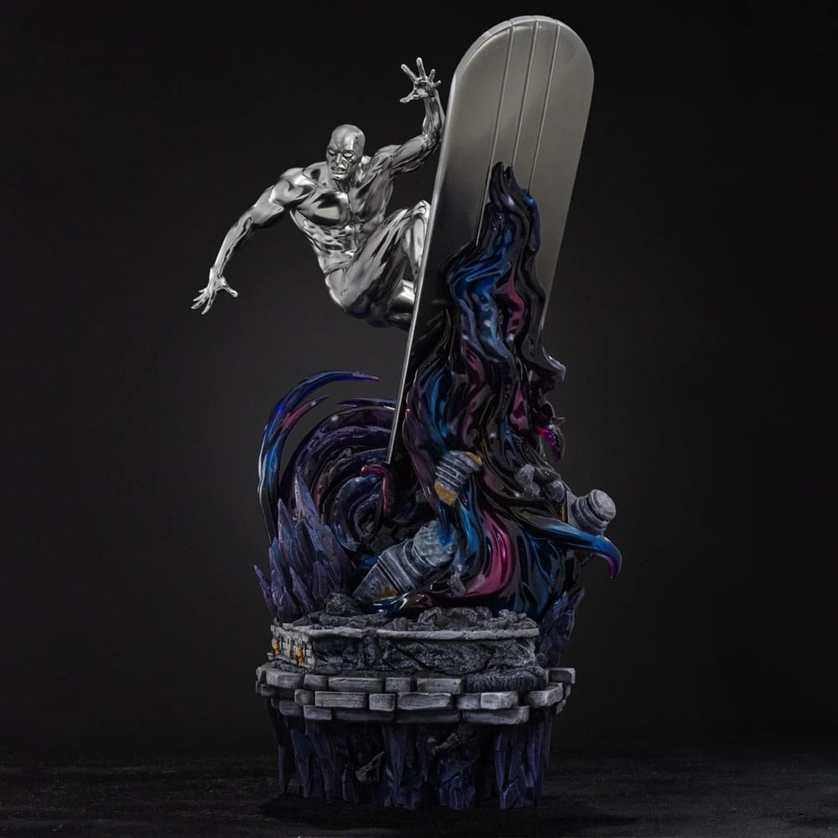 Marvel Comics statuette Infinity Gauntlet Diorama 1/10 Art Scale Silver Surfer Deluxe 36 cm - Image 5