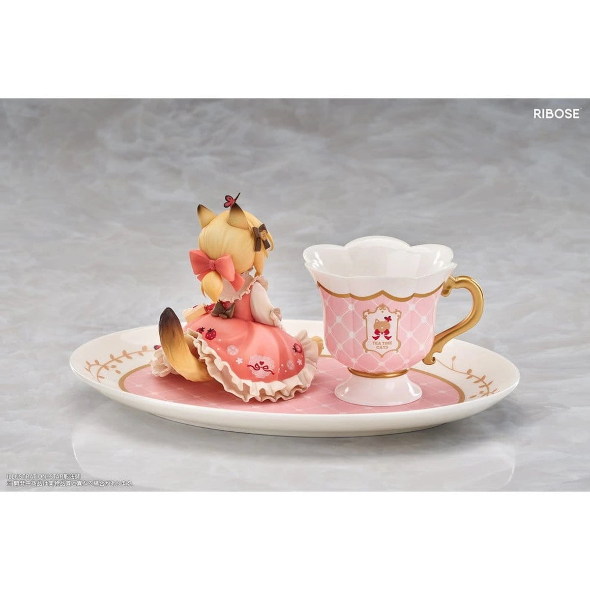 Original Character figurine PVC DLC Series Tea Time Cats Orange Cat 10 cm - Image 4