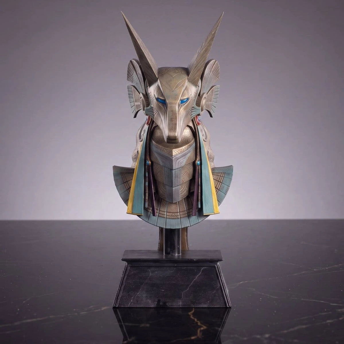 Stargate Desktop Replica réplique de casque Jackal Guard Helmet Anubis 15 cm - Image 1