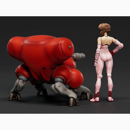 Ghost in the Shell Plastic Model Kit PLAMAX minimum factory Motoko Kusanagi avec Fuchikoma 8 cm - Image 4