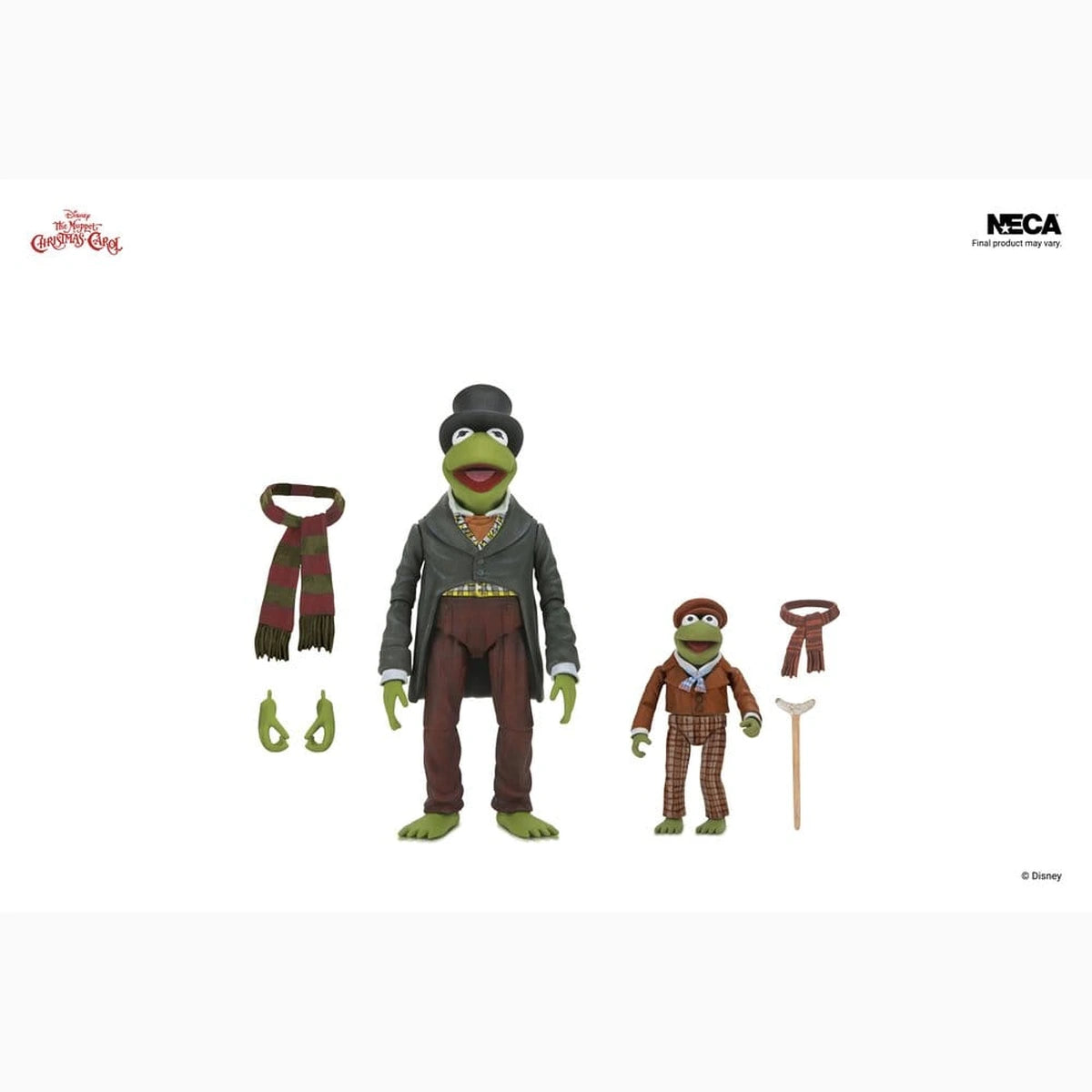 Noël chez les Muppets Ultimate pack 2 figurines Kermit as Bob Cratchit & Robin as Tiny Tim 18 cm - Image 3