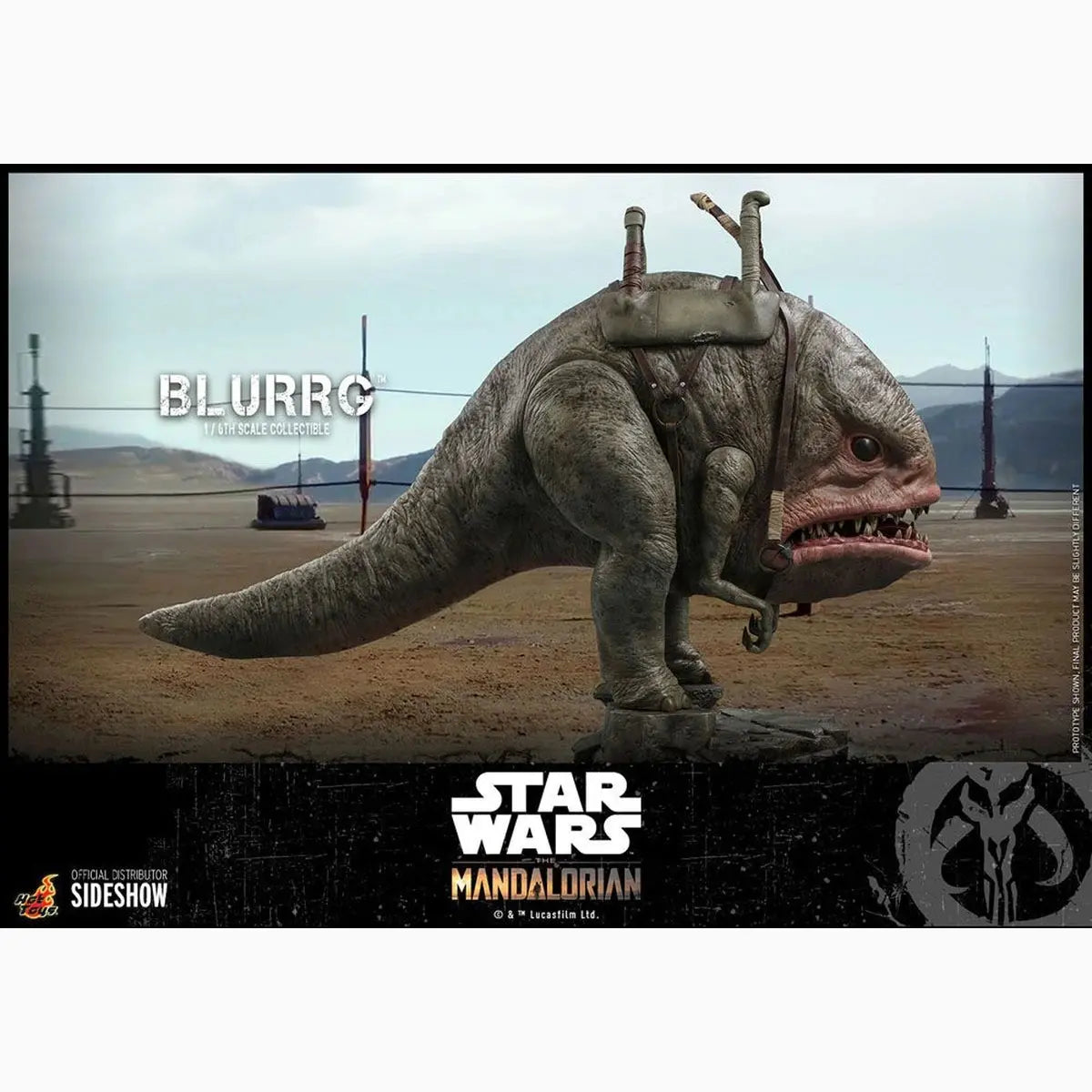 Star Wars The Mandalorian figurine 1/6 Blurrg 37 cm - Image 5