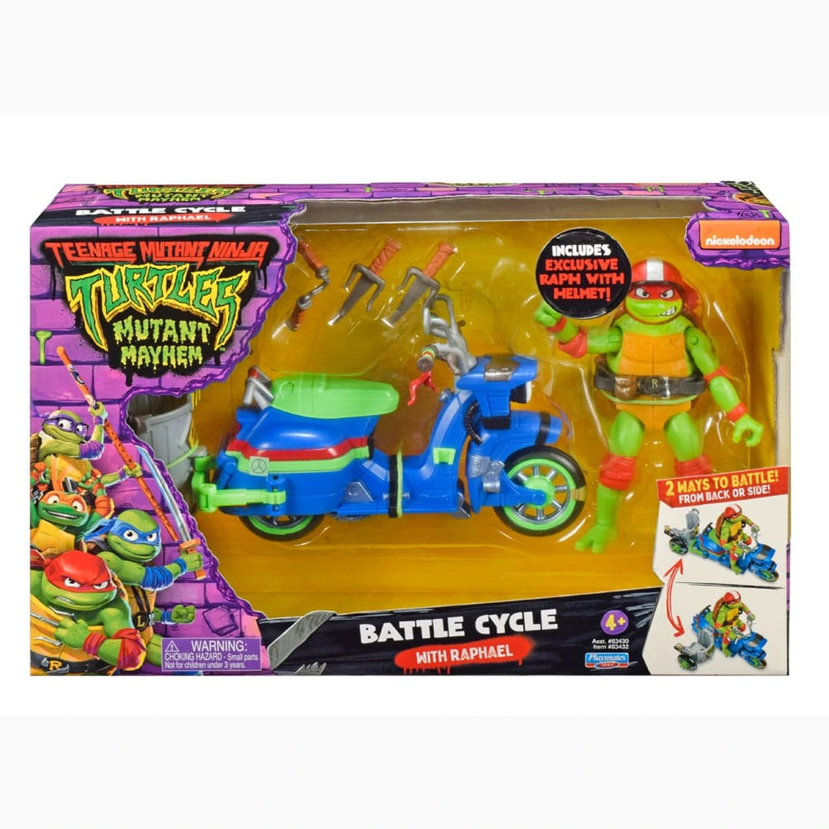 Ninja Turtles : Teenage Years figurine Raphael & Scooter et side-car 11 cm - Image 3