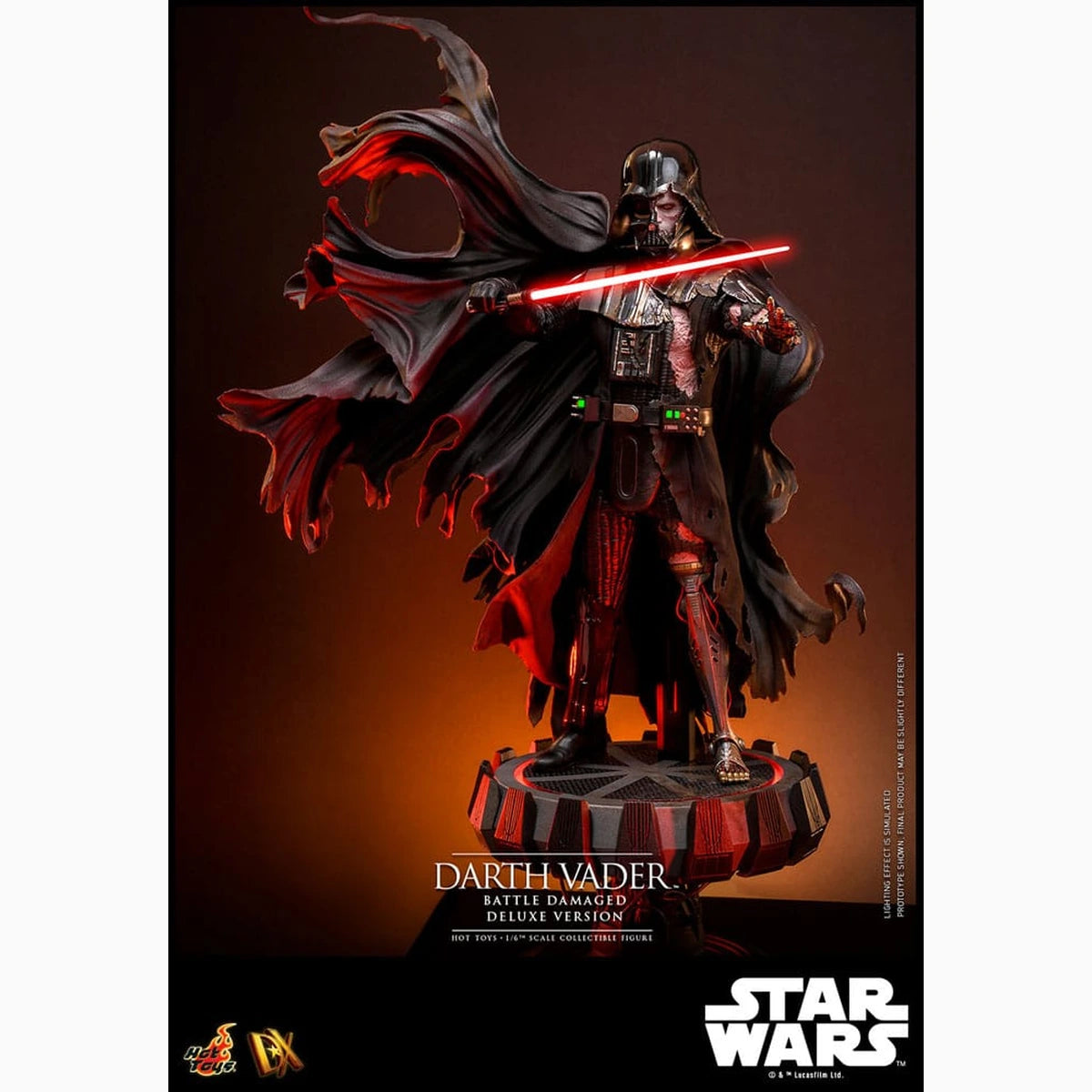 Star Wars figurine 1/6 Darth Vader (Battle Damaged) Deluxe Version 35 cm - Image 6