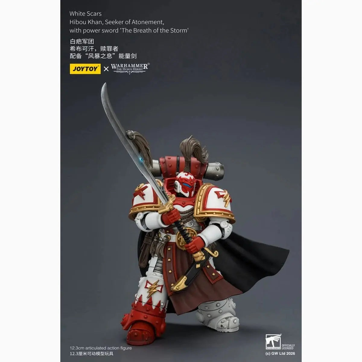 Warhammer The Horus Heresy figurine White Scars Hibou Khan, Seeker of Atonement 12 cm - Image 7
