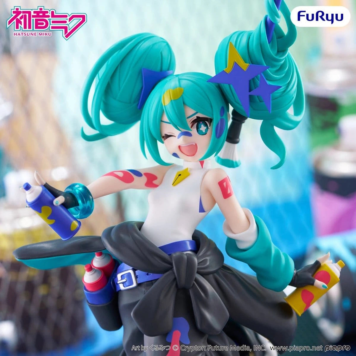 Hatsune Miku statuette PVC Muchute Paint Girl Another Color Ver. 23 cm - Image 4