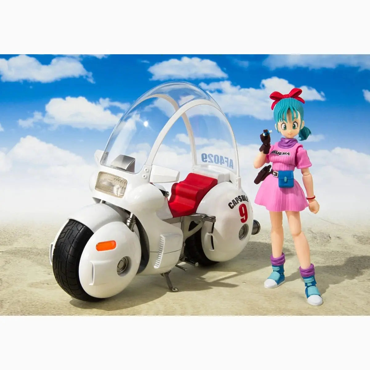 Dragon Ball Véhicule avec figurine S.H. Figuarts Bulma's Motorcycle Hoipoi Capsule No. 9 17 cm - Image 5