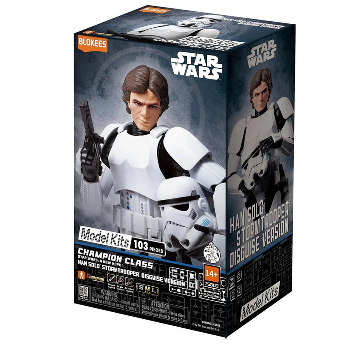 Star Wars Blokees Champion Class 03 Han Solo Stormtrooper Disguise Version - Image 1