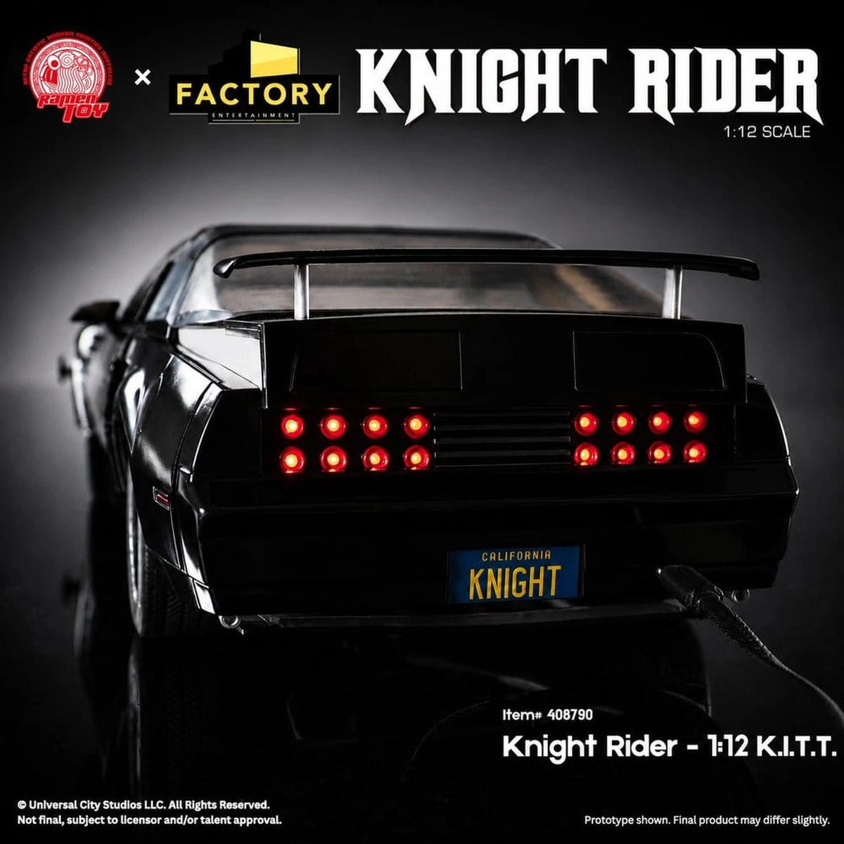 Knight Rider figurine 1/12 K.I.T.T. avec Michael Knight - Image 7