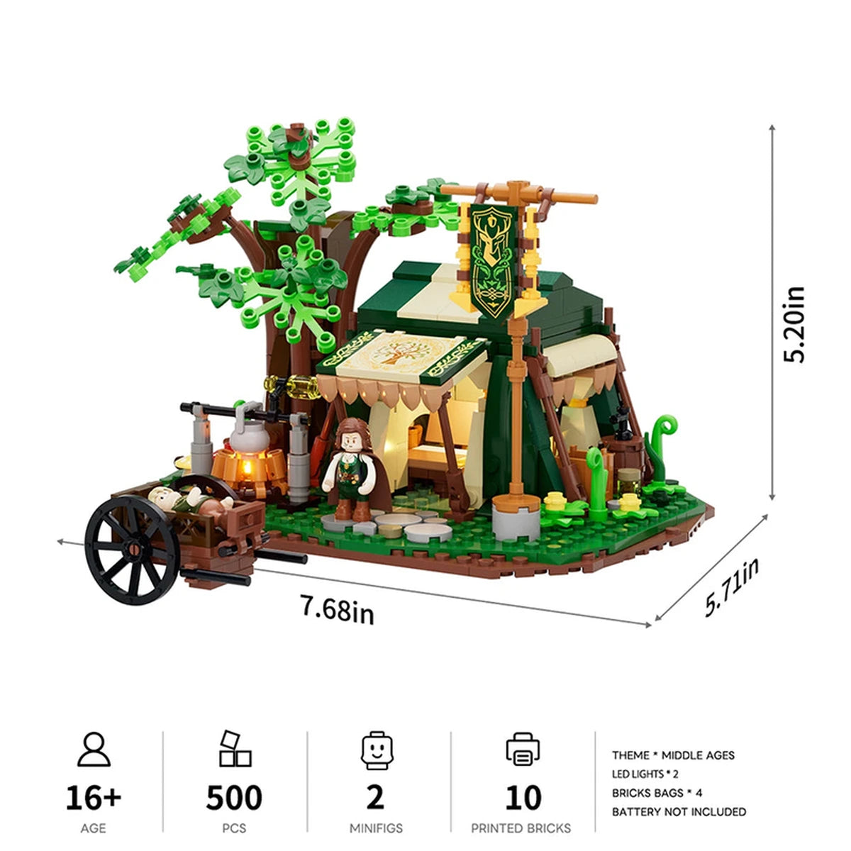 Lumibricks Middle Ages 12014 Ranger Camp - Image 5