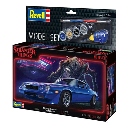 Stranger Things kit complet maquette 1/25 Chevy Camaro Z/28 (Aqua Color) 19 cm - Image 7