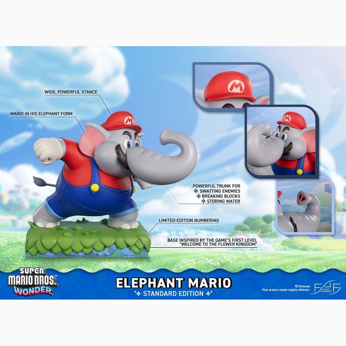Super Mario Bros. Wonder Resin statuette Elephant Mario Standard Edition 43 cm - Image 3
