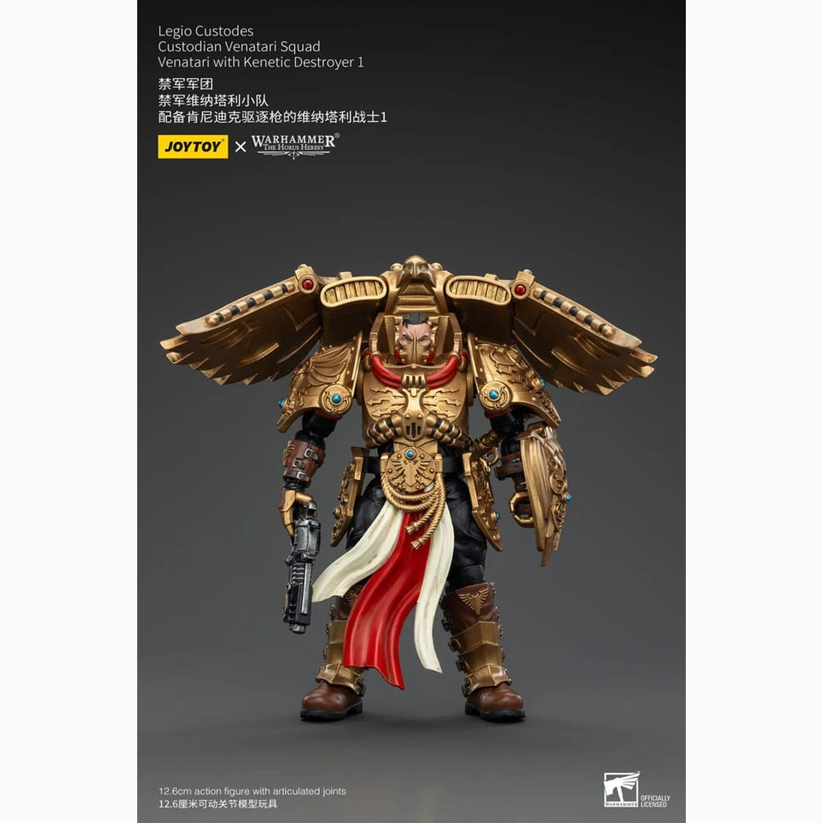 Warhammer The Horus Heresy figurine 1/18 Legio Custodes Custodian Venatari Squad Venatari with Kenetic Destroyer 1 13 cm - Image 1