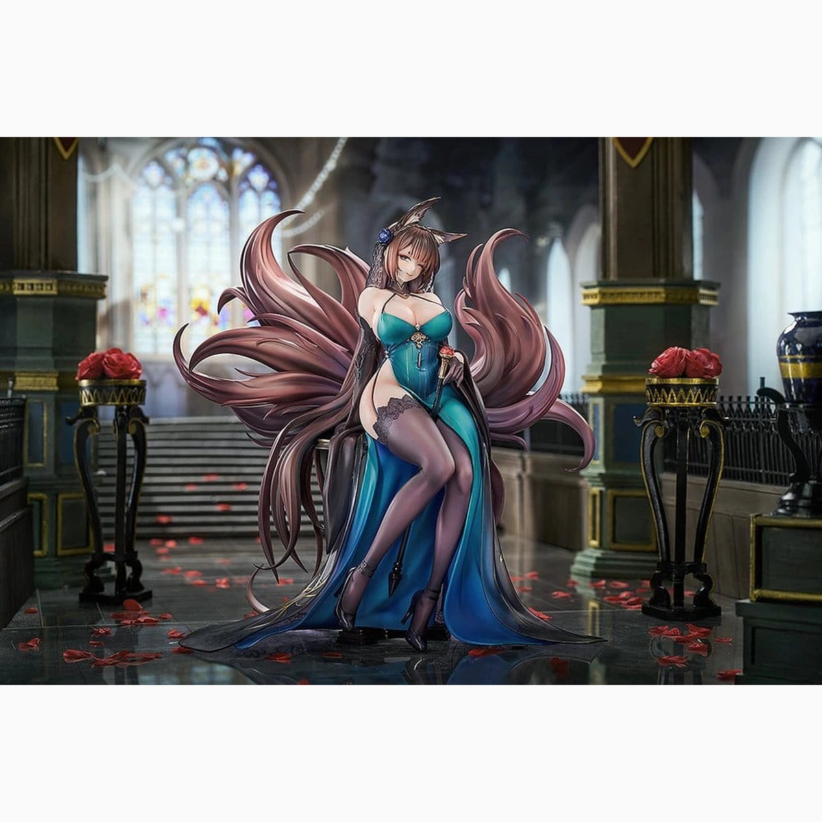 Azur Lane statuette PVC 1/7 Amagi: Throne of Fallen Petals Ver. 27 cm - Image 5