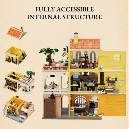 Lumibricks Town Life 15010 Italian Homestyle Restaurant - Image 4