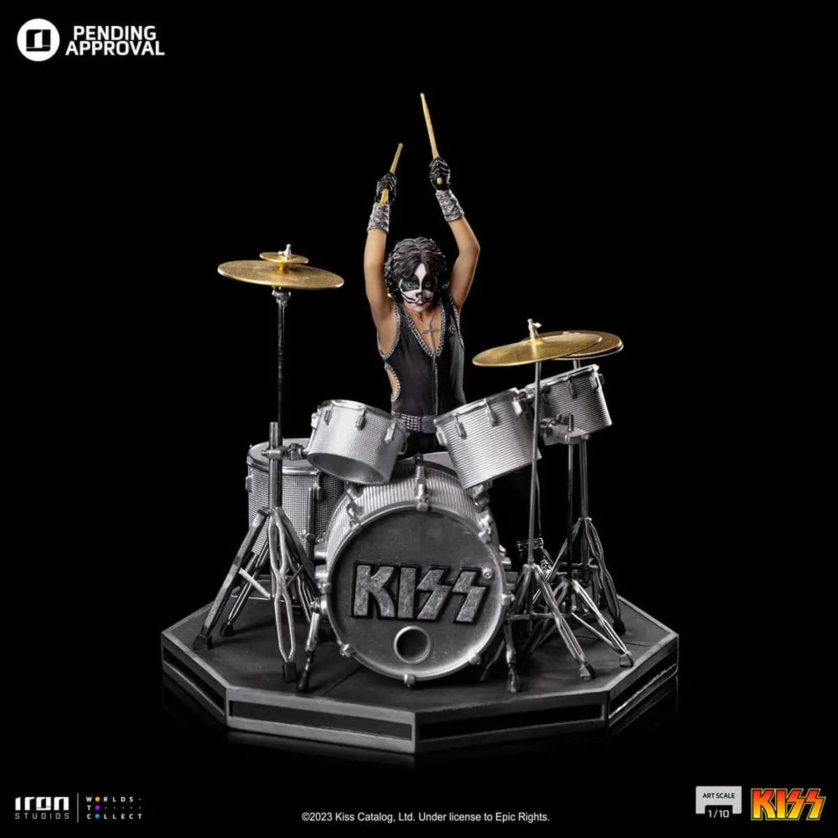 Kiss statuette Art Scale 1/10 Peter Criss Limited Edtition 22 cm - Image 4