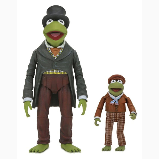 Noël chez les Muppets Ultimate pack 2 figurines Kermit as Bob Cratchit & Robin as Tiny Tim 18 cm - Image 1