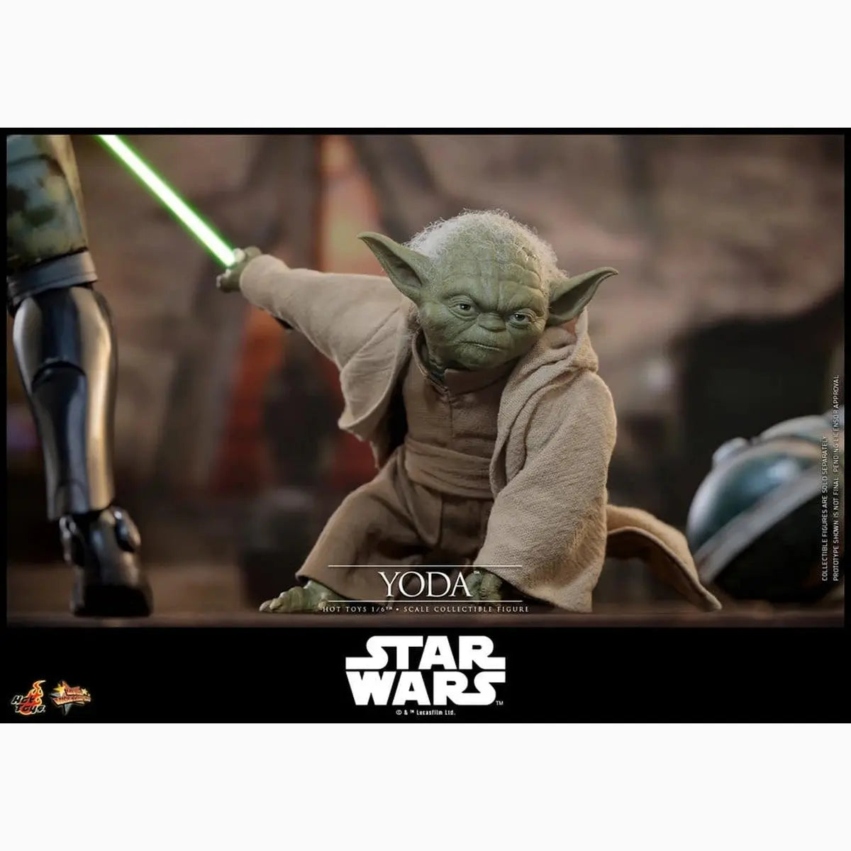 Star Wars: La Revanche des Sith Movie Masterpiece figurine 1/6 Yoda 14 cm - Image 3